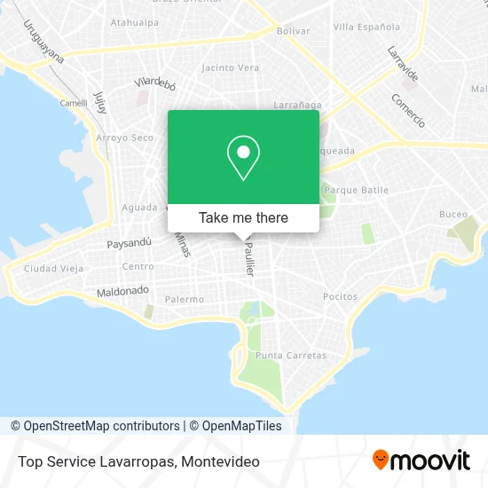 Top Service Lavarropas map