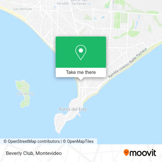 Beverly Club map