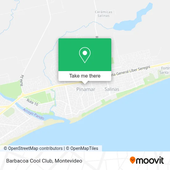 Barbacoa Cool Club map