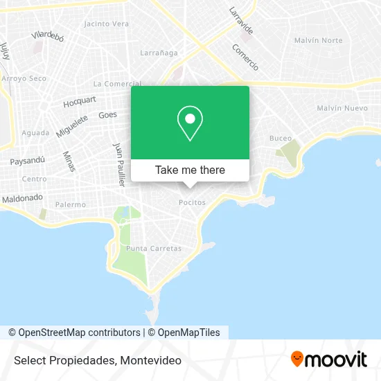 Select Propiedades map