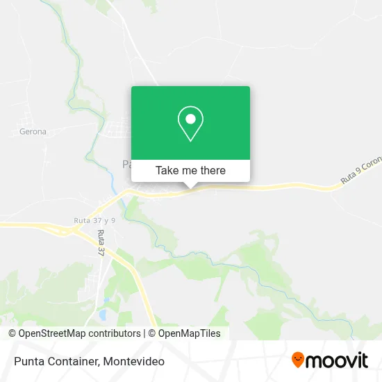 Punta Container map