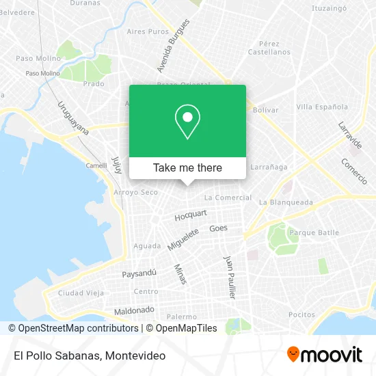 El Pollo Sabanas map