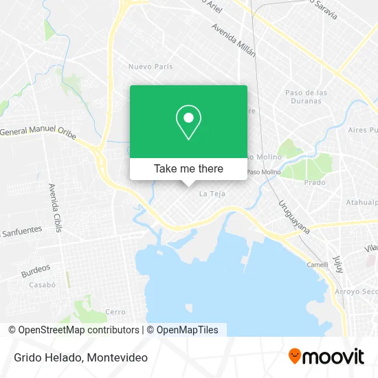 Grido Helado map