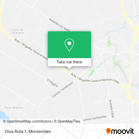 Disa Ruta 1 map