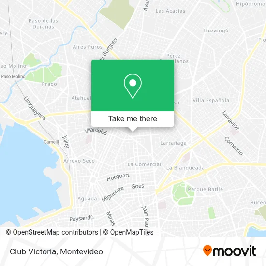 Club Victoria map