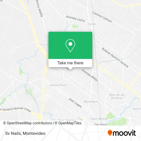 Sv Nails map