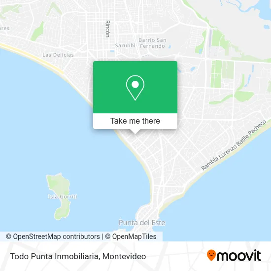 Todo Punta Inmobiliaria map