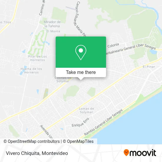 Vivero Chiquita map