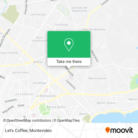 Let's Coffee map