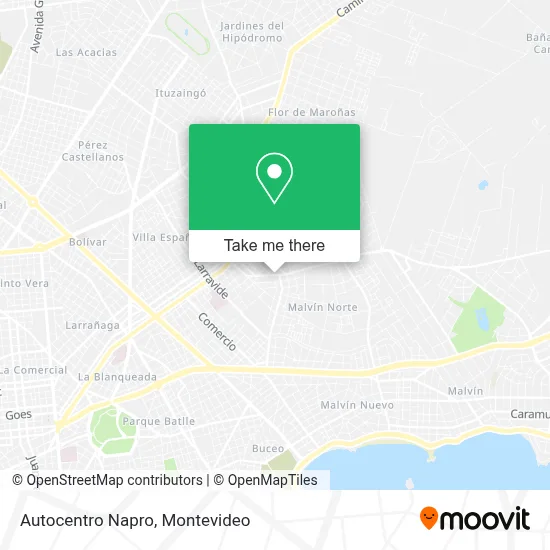 Autocentro Napro map