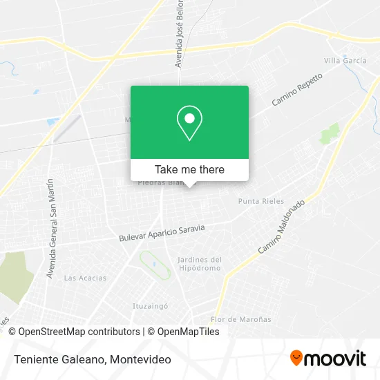 Teniente Galeano map