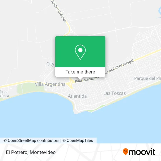 El Potrero map