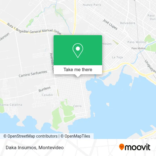 Daka Insumos map