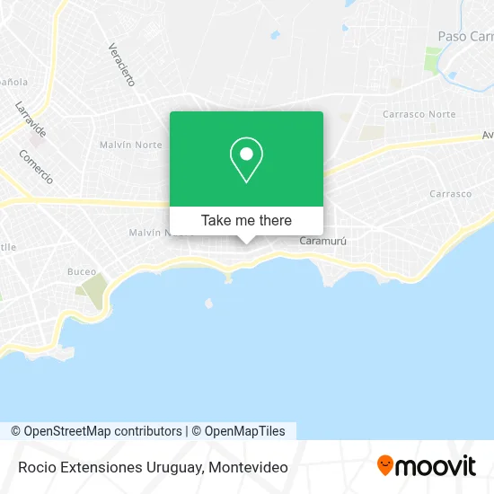 Rocio Extensiones Uruguay map