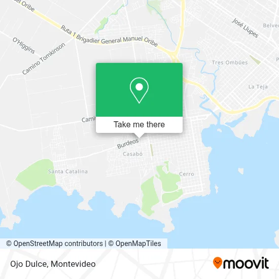 Ojo Dulce map