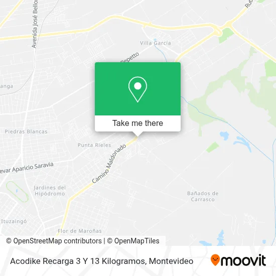 Acodike Recarga 3 Y 13 Kilogramos map