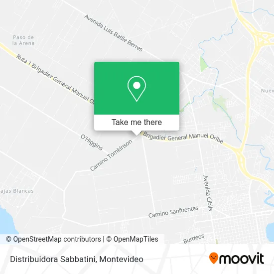 Distribuidora Sabbatini map