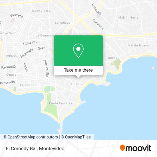 El Comedy Bar map