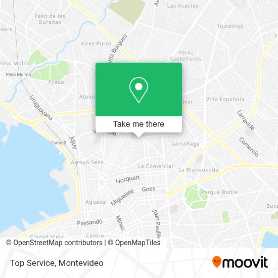 Top Service map