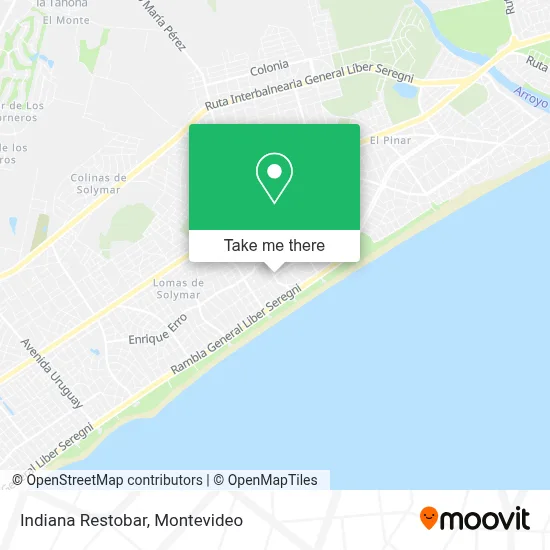 Indiana Restobar map