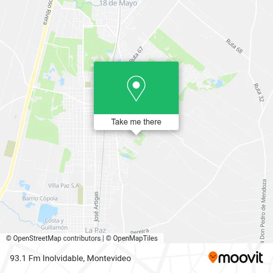 93.1 Fm Inolvidable map