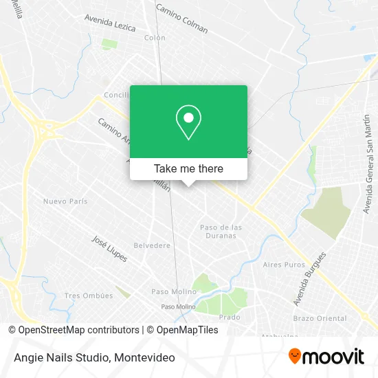 Angie Nails Studio map