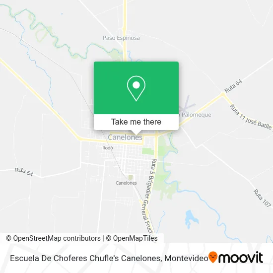 Escuela De Choferes Chufle's Canelones map