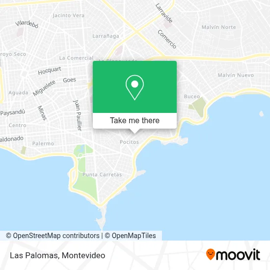 Las Palomas map