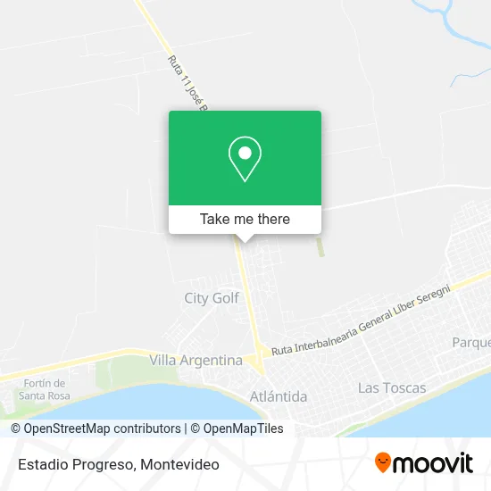 Estadio Progreso map