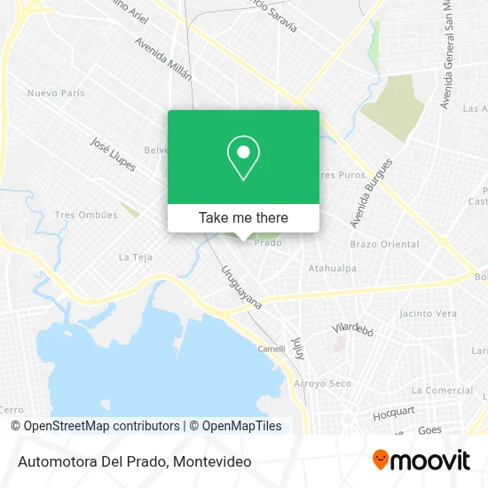 Automotora Del Prado map