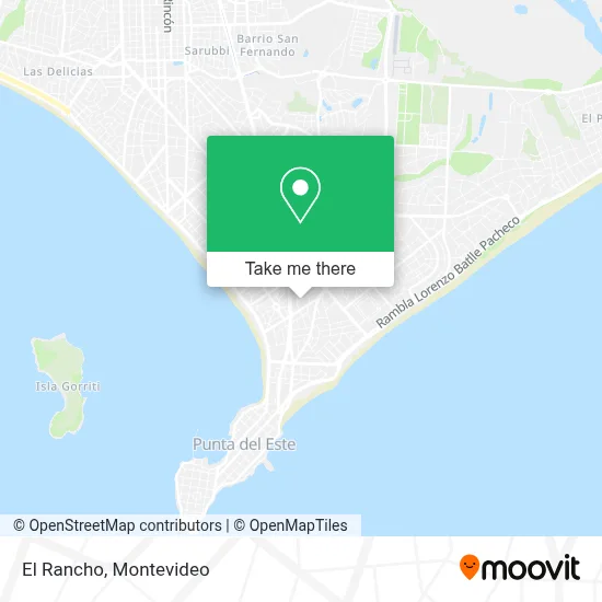 El Rancho map
