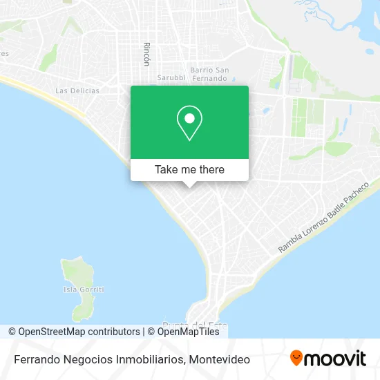 Ferrando Negocios Inmobiliarios map