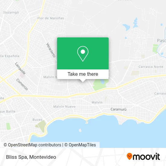 Bliss Spa map
