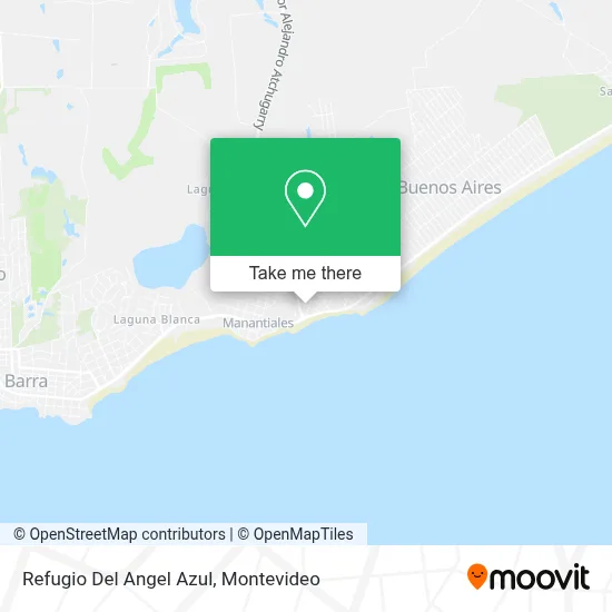 Refugio Del Angel Azul map
