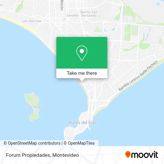 Forum Propiedades map