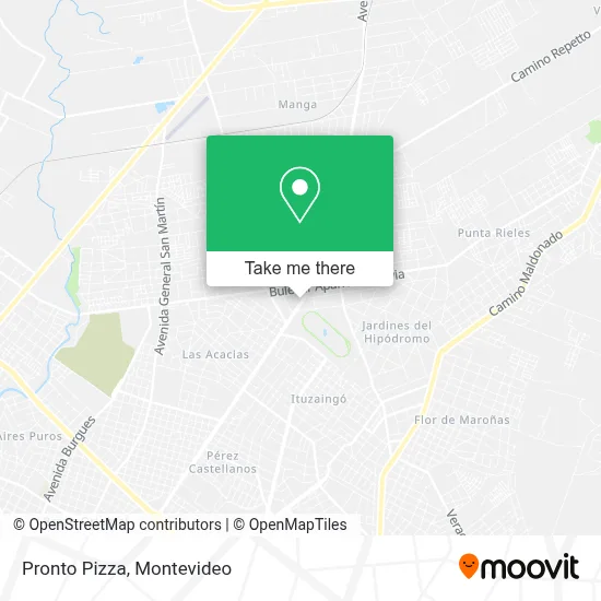 Pronto Pizza map