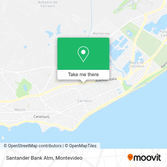 Santander Bank Atm map