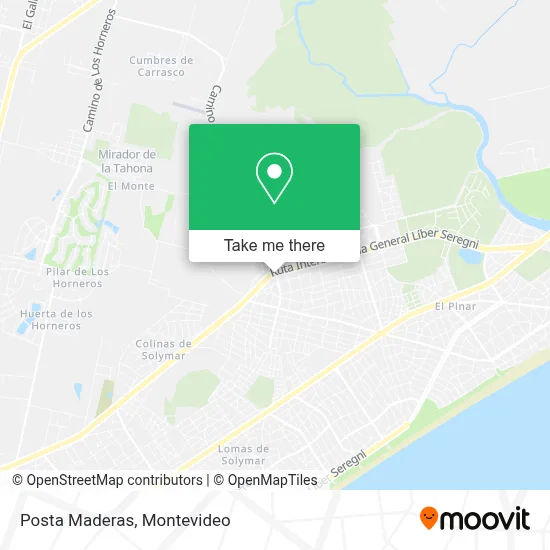 Posta Maderas map