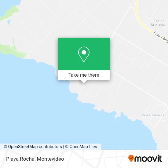 Playa Rocha map