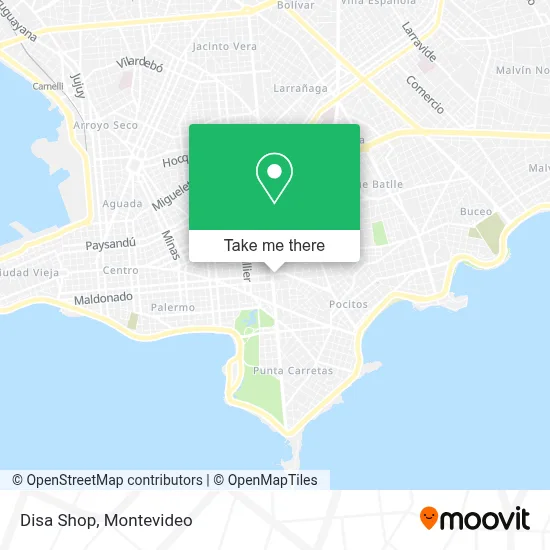 Disa Shop map