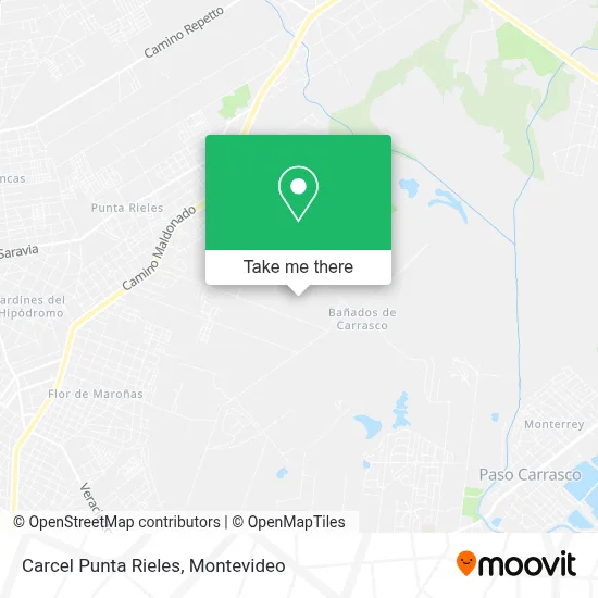 Carcel Punta Rieles map