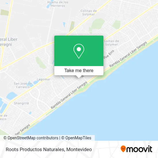 Roots Productos Naturales map