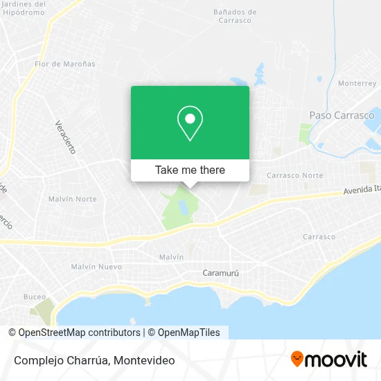 Complejo Charrúa map