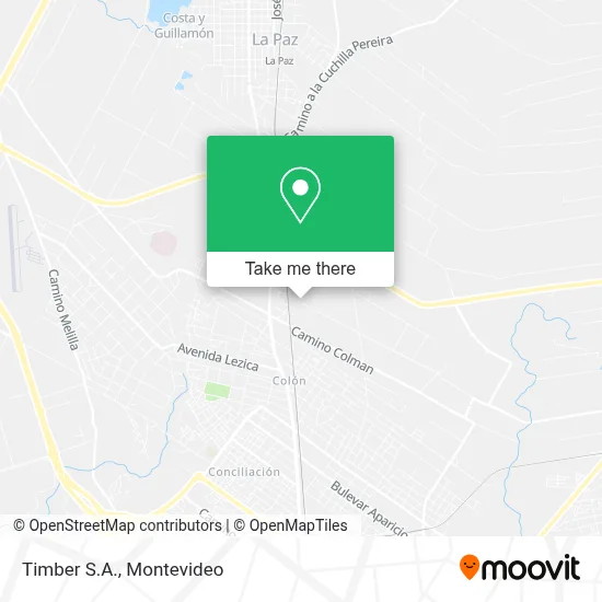 Timber S.A. map