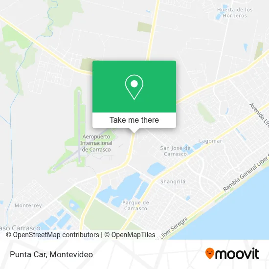 Punta Car map