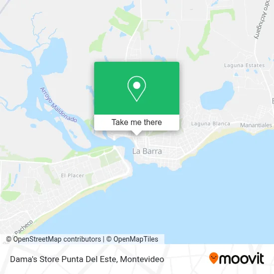 Dama's Store Punta Del Este map