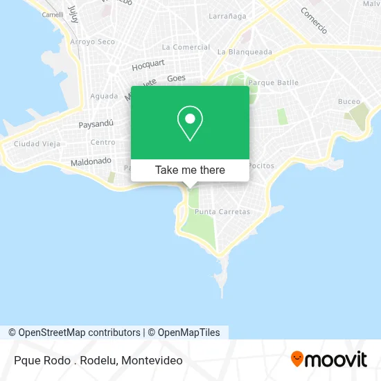 Pque Rodo . Rodelu map
