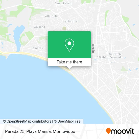 Parada 25, Playa Mansa map