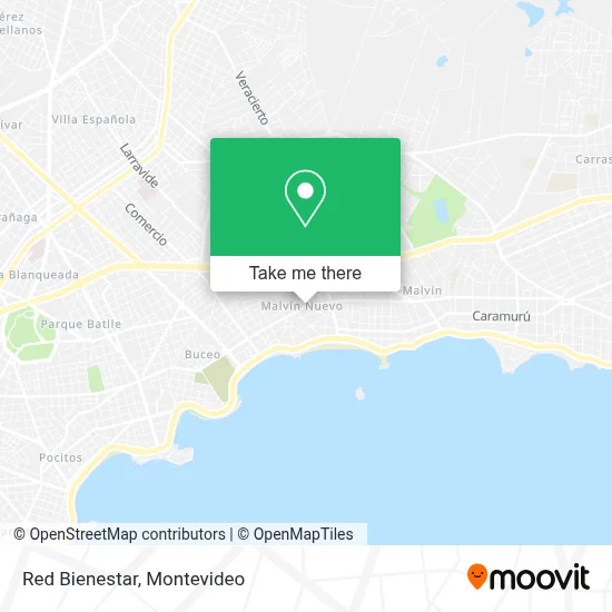 Red Bienestar map