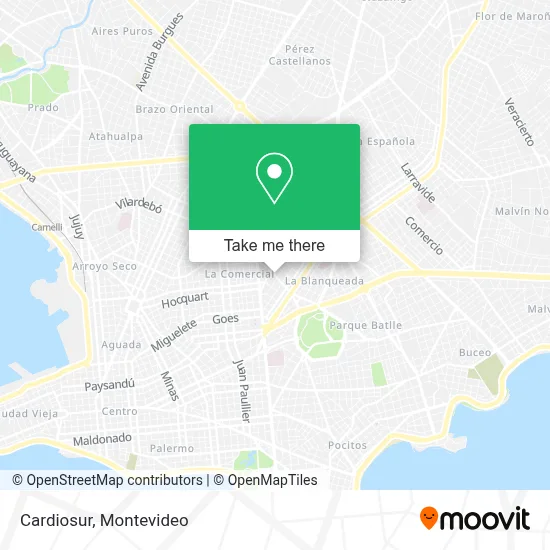 Cardiosur map